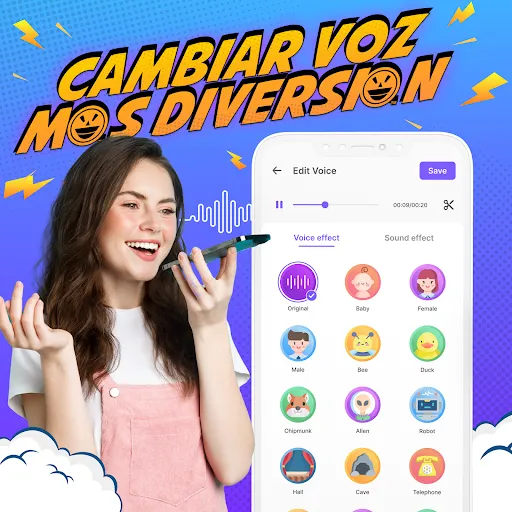 Cambiador de Voz con Efectos | juego | XWorld Cambiador de Voz con Efectos | juego | XWorld