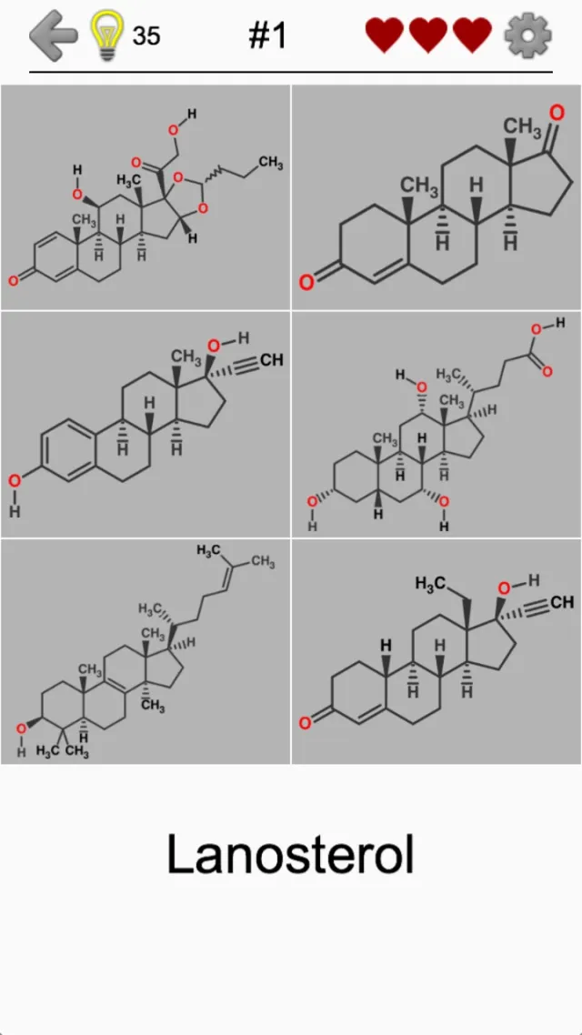 Steroids - Chemical Formulas | เกม | XWorld