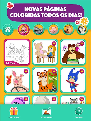 Colorir Masha e o Urso | Jogos | XWorld