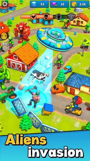 Aliens vs Zombies: Invasi | 游戏 | XWorld