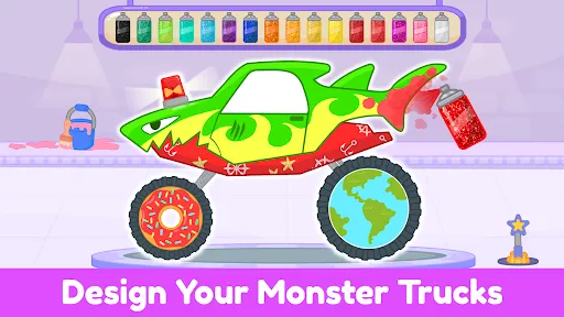 Monster Truck Kids Car Games | 游戏 | XWorld