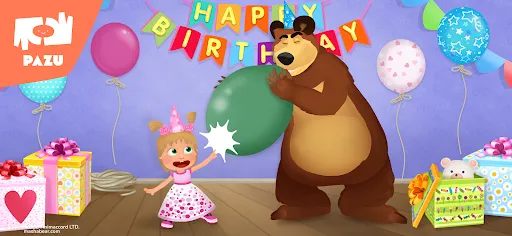 Masha y el oso Cumpleaños | juego | XWorld