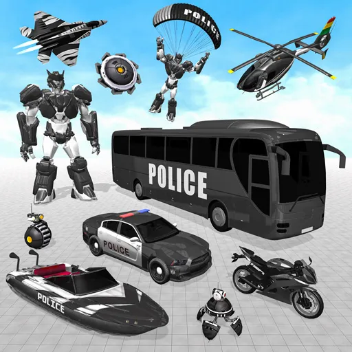 Bus Simulator Police Robot Car | Games | XWorld