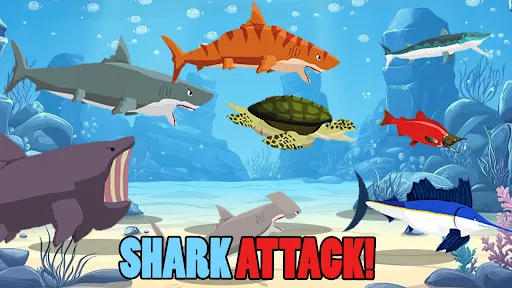 Shark Fights Sea Creatures | Permainan | XWorld