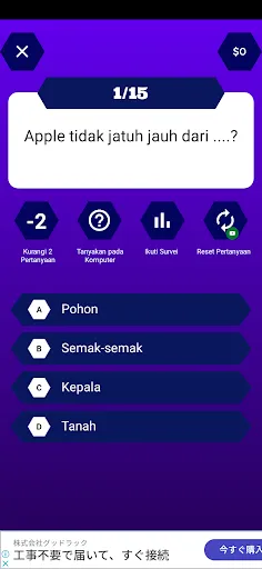 Kuis Triva Game Miliarder | Permainan | XWorld