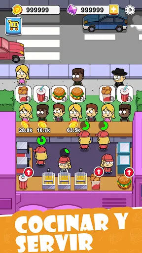 Idle Food Bar: cocina | juego | XWorld