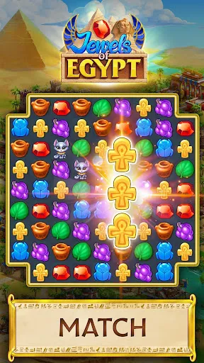 Jewels of Egypt・Match 3 Puzzle | 游戏 | XWorld