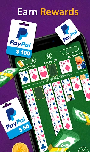 Solitaire - Make Money | Games | XWorld