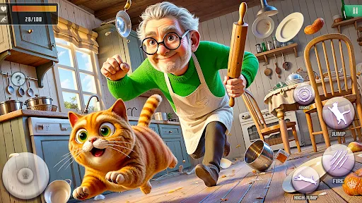 Bad Cat VS Grandpa Prank Game | Games | XWorld