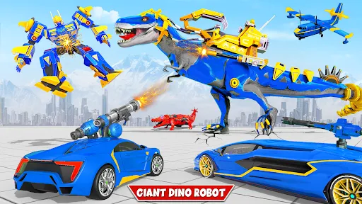 Dino Transform Robot Car Game | juego | XWorld