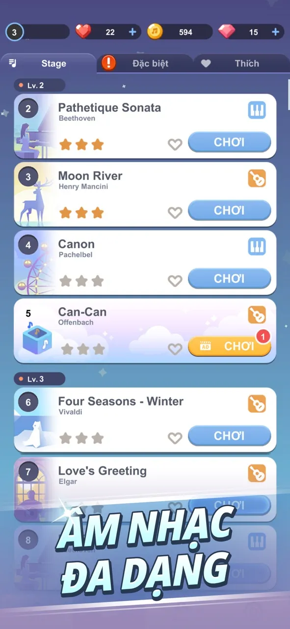 Gạch Healing : Guitar và Piano | Games | XWorld