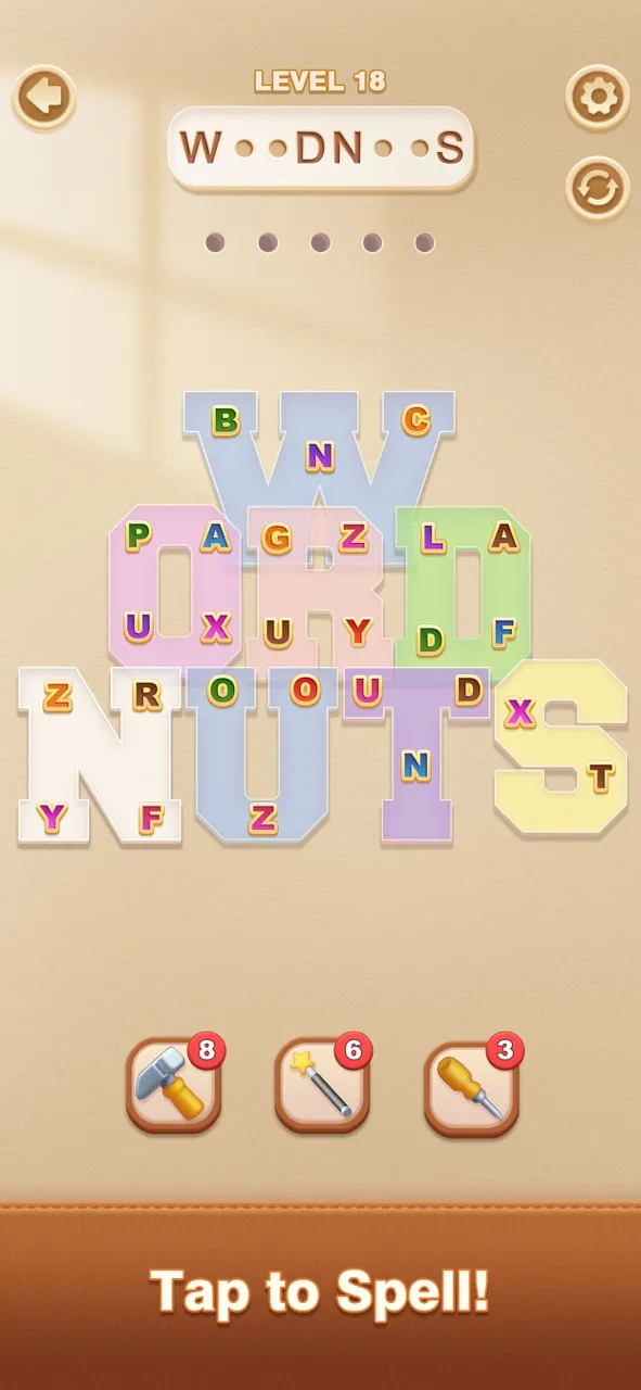 WordNuts - Screw&Spell | 游戏 | XWorld
