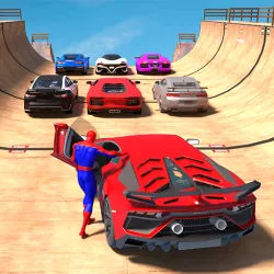 XWorld | Superhero Car: Mega Ramp Games