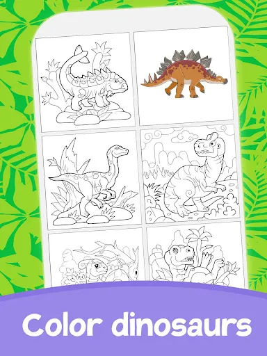 Dino Coloring | Games | XWorld