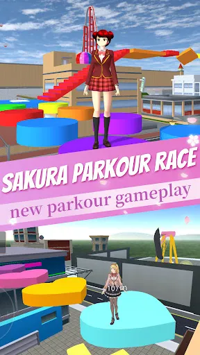 Anime School Girl Parkour Race | เกม | XWorld