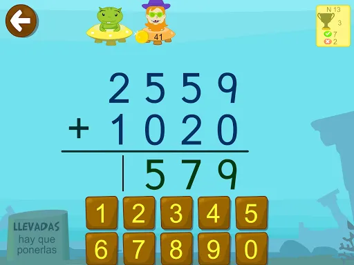 Matemáticas con Grin II 678 | juego | XWorld