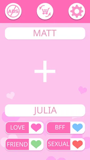 LOVE TEST - match calculator | Permainan | XWorld