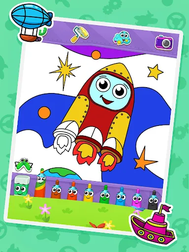 Buku mewarna: Pengangkutan | Permainan | XWorld