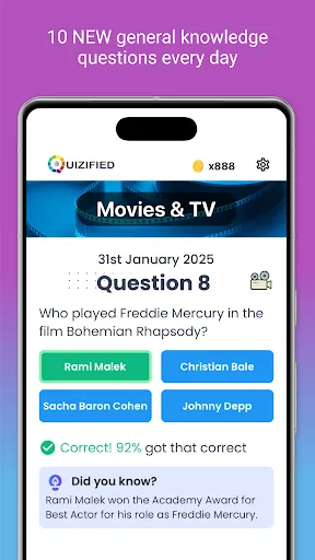 Quizified Daily Trivia Quiz | Permainan | XWorld Quizified Daily Trivia Quiz | Permainan | XWorld