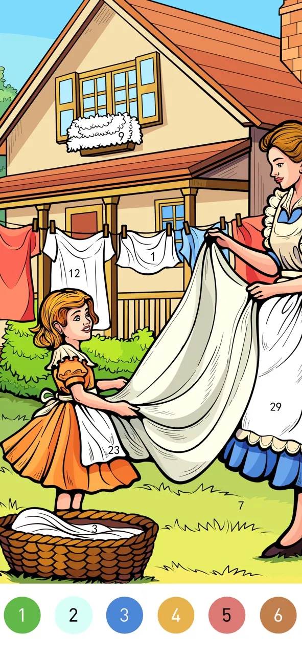 Granny Color By Number Game | Игры | XWorld