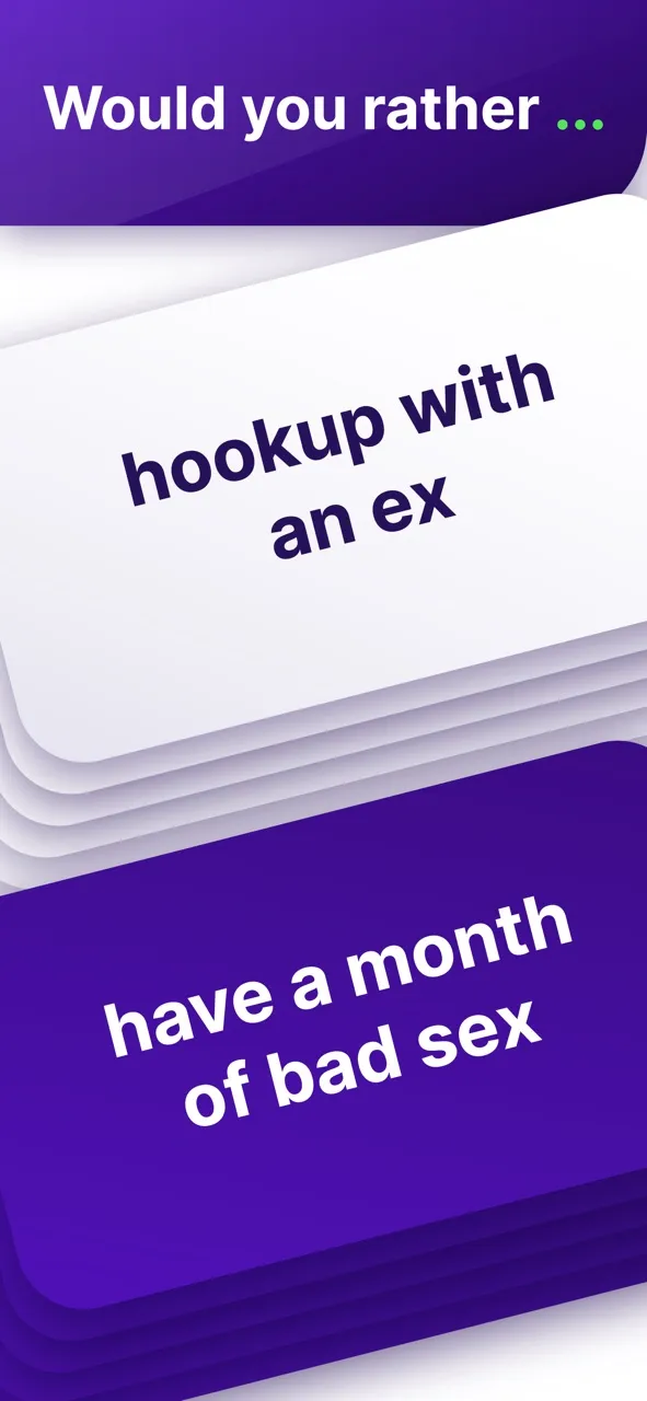 Would You Rather? Dirty Adult | Games | XWorld