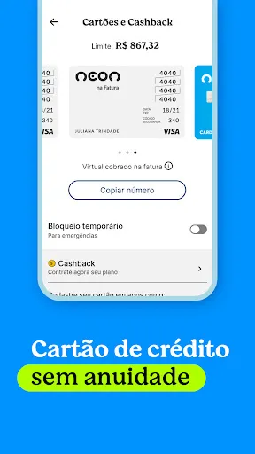 Neon cartão de crédito e conta | Jogos | XWorld