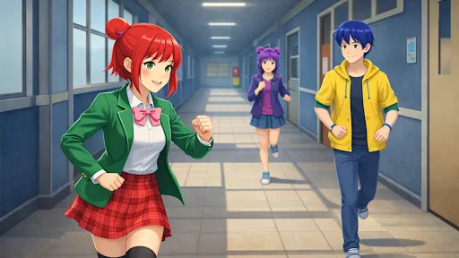 Anime Girl Sakura High School | Games | XWorld