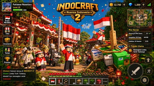 INDOCRAFT : Nuansa Indonesia 2 | Permainan | XWorld