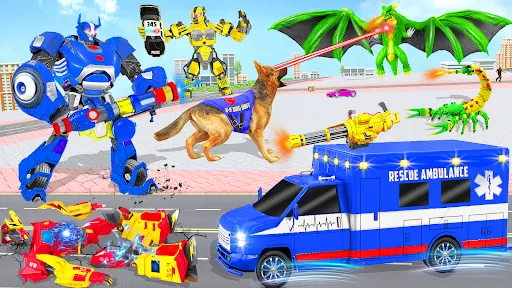 Ambulance Dog Robot Mech wars | Jogos | XWorld