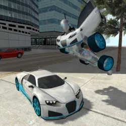 XWorld | Flying Car Robot Flight Drive Simulator Game 2017