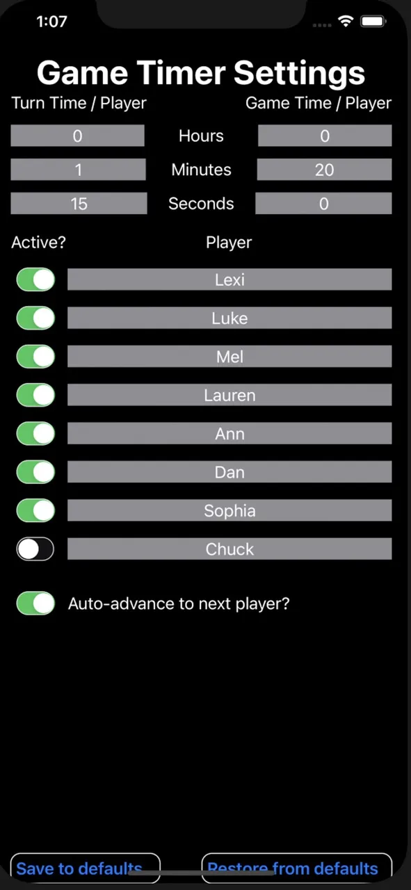 Board Game Turn Timer | Games | XWorld