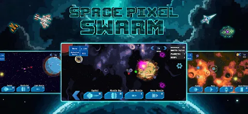 Space Pixel Swarm | Games | XWorld