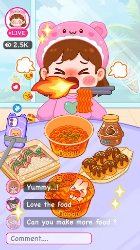 Bintang Mukbang: ASMR live | Permainan | XWorld