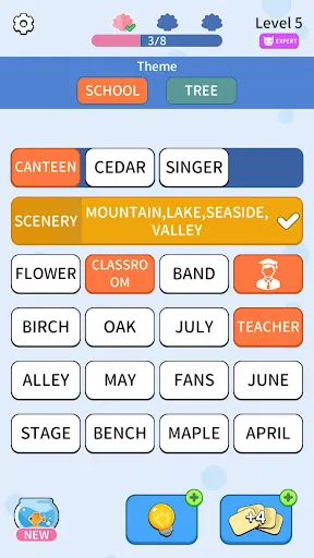 Association Sort: Word Match | Permainan | XWorld