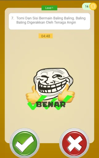 Game Benar Salah Tebak Tebakan | Permainan | XWorld