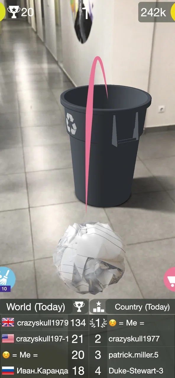 Paper Bin AR: office games | 游戏 | XWorld