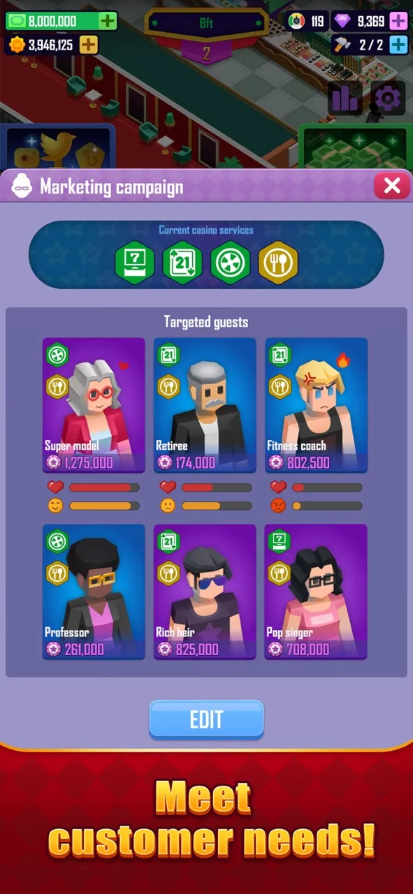 Idle Vegas Resort - Tycoon | Permainan | XWorld