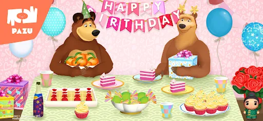 Masha y el oso Cumpleaños | juego | XWorld