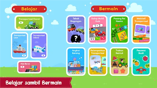 Belajar Transportasi + Suara | Permainan | XWorld