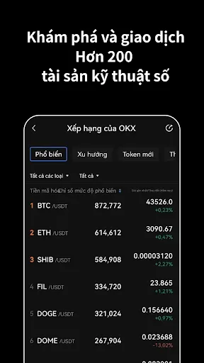 OKX: Mua Bitcoin, ETH và coin | Games | XWorld