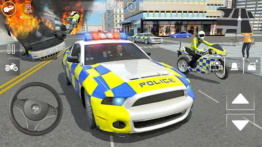 Police Car Driving Motorbike | เกม | XWorld