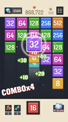 Merge Block - 2048 Puzzle | Permainan | XWorld