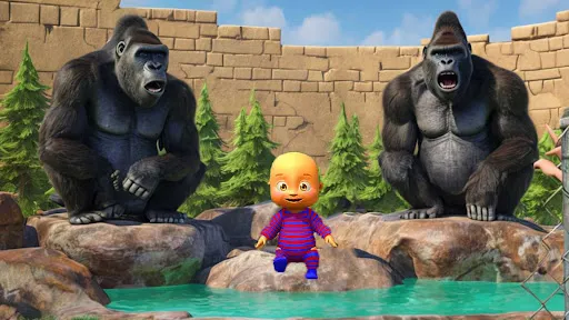 Naughty Baby 3D: Daddy Zoo Fun | Games | XWorld