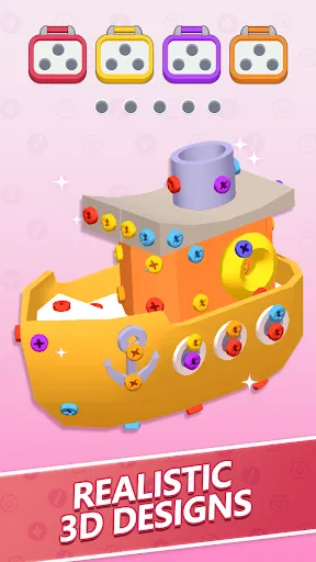 Screw Bolts 3D Puzzle | Permainan | XWorld