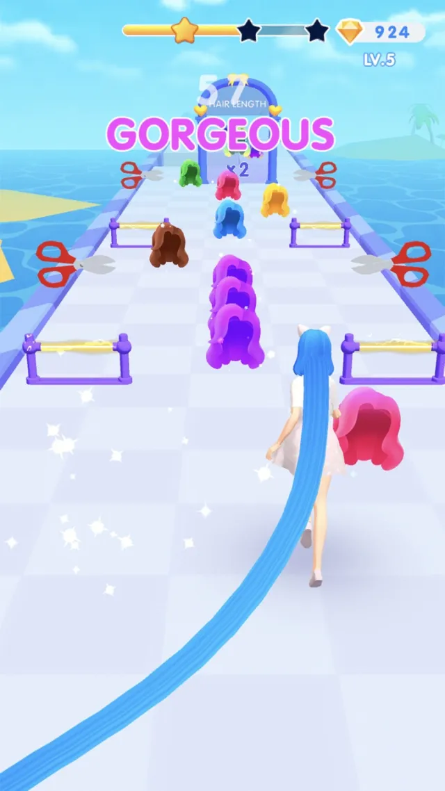 Танцующие волосы: Одень | Игры | XWorld