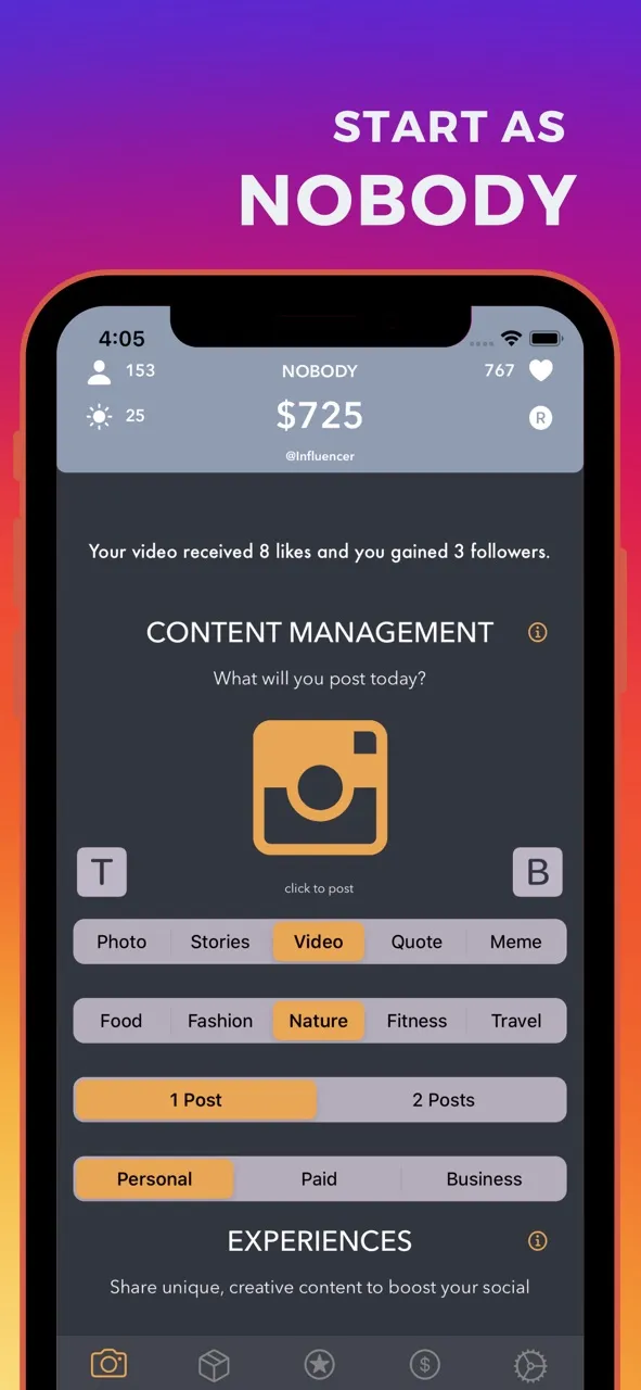Influencer - Life Simulator | Permainan | XWorld