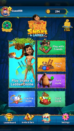 Snake and Ladders Jungle Book | 游戏 | XWorld