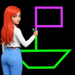 XWorld | Single Line Puzzle Drawing