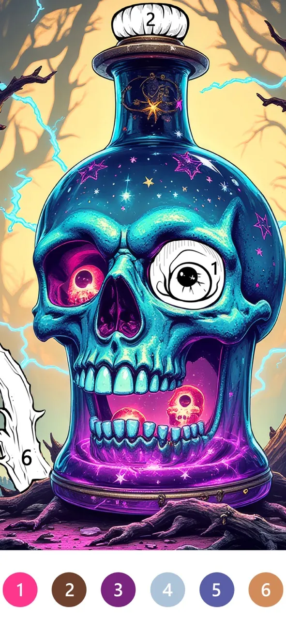 Macabre Color Paint By Number | Games | XWorld