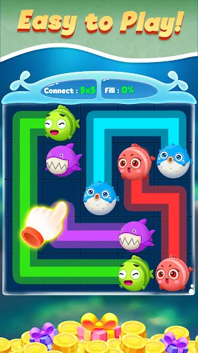 Connect Fish - Color Line Game | Permainan | XWorld